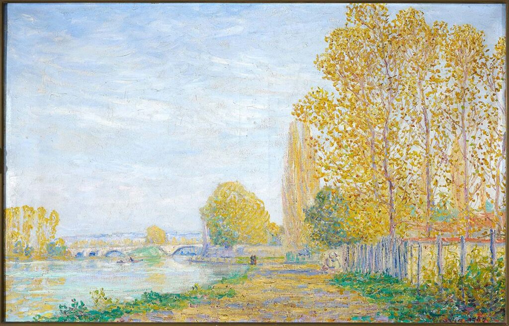 Francis Picabia “bords de L'yonne en automne effet de soleil » , 1907